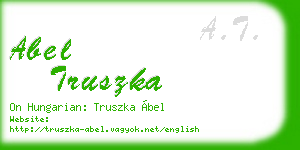 abel truszka business card